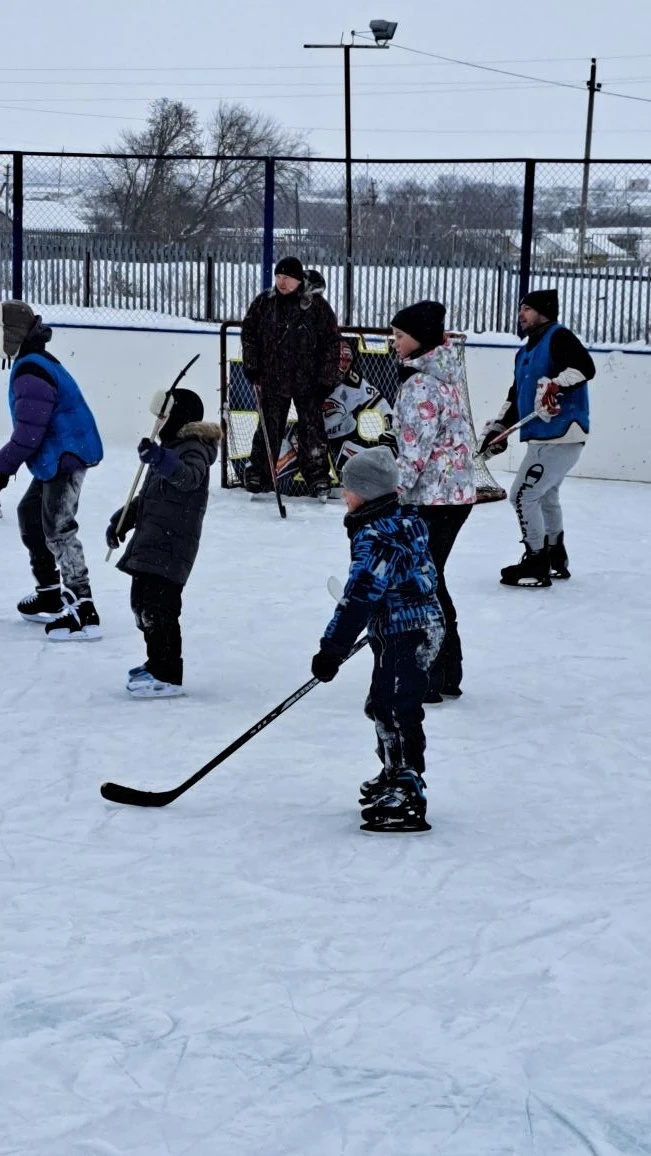 В селе Н-Никольское прошла спортивная эстафета на льду